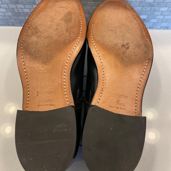 Johnston & Murphy Black Oxford Shoes - Picture 7 of 9